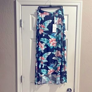 NWT Tommy Bahama high low maxi skirt